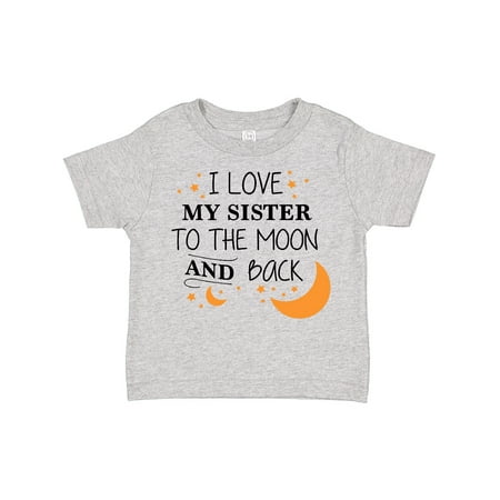 

Inktastic I Love My Sister to the Moon and Back Gift Toddler Boy or Toddler Girl T-Shirt