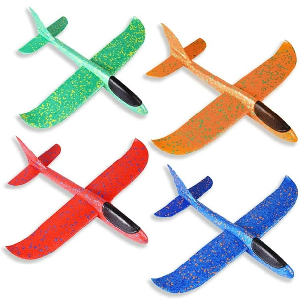 Planeador, avión de espuma de poliestireno para niños, avión de espuma de poliestireno, avión de lanzamiento manual, modelo volador de lanzamiento, juguete de avión para deportes al aire libre Ormromra LN-1426