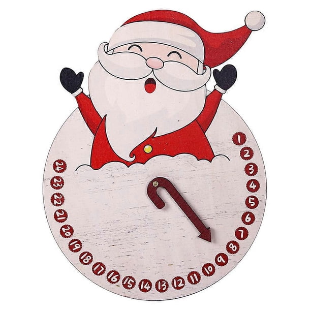 Nativity Decor 24 Days Countdown Calendar Santa Claus Calendar Blocks Home Decor