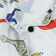 thumbnail image 5 of Odeerbi 1-8 Años Niños Niñas Pijama de Verano de Satén Con Solapa de Muesca Camisas de Manga Corta Pantalones Cortos Conjunto de Dos Piezas Suave Pijama Con Estampado de Dinosaurios, 5 of 9