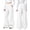 White, variant on Unisex Boys Girls Fall Sweatpants Elastic Waist Wide Leg Pants Kids Solid Color Casual Loose Sport Trousers White 14-15 Years