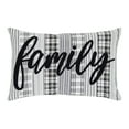 thumbnail image 3 of VHC Brands Sawyer Mill Black White Family Decorative Farmhouse Throw Pillow for Sofa Couch Bed 14x22, 3 of 6