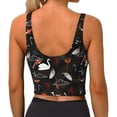 thumbnail image 3 of Lsque Animal Koi Fish Printed Women'S Sports Bra, Compression, Moisture Wicking, High-Impact Sports Bra For Women,Supportive sports bra-X-Large, 3 of 9