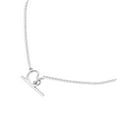 thumbnail image 5 of Jewelstop Sterling Silver Polished Finish Heart Necklace with Toggle Clasp -18", 5 of 6