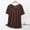 Brown, variant on Tshirts Shirts for Women Loose Fit Tees Stretch Women's Short Sleeved Base Shirt Thin T-shirt Pajamas Short Sleeved Pajamas Coffee L