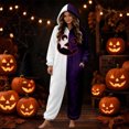 thumbnail image 2 of DHFJKG Halloween Pumpkin Onesie Pajamas For Women Fluffy Sleepwear Spooky Season Loungewear, 2 of 5