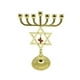 thumbnail image 1 of Candelabro Hanukkah Menorah portavelas Decoración para el hogar Sunnimix 7 Ramas dorado 17cm, 1 of 8