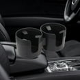 thumbnail image 1 of Portavasos automotriz extensor perfecl, portavasos doble para coche, organizador Interior de coche, base extensible desmontable, negro, 1 of 8