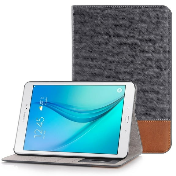 Mignova Samsung Galaxy Tab A 8.0 folio Case - , Kickstand ,Card Pocket Folio Leather Case Cover for Galaxy Tab A Tablet 8.0 inch, SM-T350 P350 (Galaxy Tab A 8.0 (T350) (Grey)
