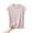 Beige, variant on Plus Size Womens Pajamas Casual Loose Breathable Short Sleeve Crew Neck Soft Polka Print Sleep Shirt