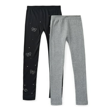 Star Ride Girls Seamless Fleece Lined Leggings, 2-Pack, Sizes 4-16