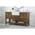 thumbnail image 3 of Elegant Decor Clement 60" Aluminum MDF Single Bathroom Vanity in Driftwood, 3 of 3