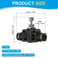 thumbnail image 2 of Uxcell Air Flow Control Valve 5/32 In-Line Push to Connect Air Line Fitting Black, 2 of 6