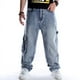 thumbnail image 5 of Pantalones vaqueros holgados de varios bolsillos, de talla extra grande, largos, de moda para hombre, estilo hip hop, para baile callejero, patineta, talla grande, 5 of 5