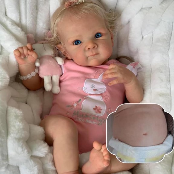 Muñeca Reborn RXDOLL de silicona para niña realista de 18 pulgadas
