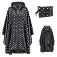 thumbnail image 1 of DPTALR Women Rain Jacket Coat Printing Hooded For Adults With Pockets Tops, 1 of 5