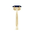 thumbnail image 3 of ANGARA Natural Oval Solitaire 1.55 ct Blue Sapphire Engagement Ring in 14K Yellow Gold for Women (Size-8x6mm) | September Birthstone, Anniversary, Jewelry Gift for Women | Natural Blue Sapphire Ring, 3 of 10