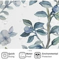 thumbnail image 4 of Blue Floral Shower Curtain, Navy Blue Watercolor Vine Flower Modern Minimalism Bathroom Curtain Home Decor Waterproof Fabric Machine Washable with 12 PCS Hooks,72" Wx72 L, 4 of 6