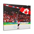 thumbnail image 1 of Roberto Luongo Signed Team Canada Gold Metal Celebration 26x32 Art Canvas #/10, 1 of 1