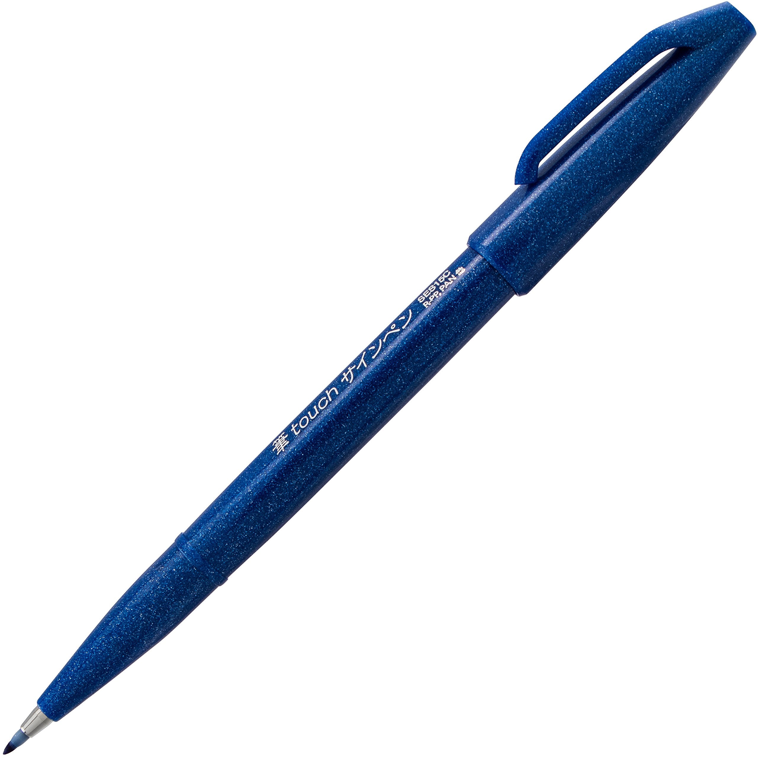 Pentel Sign Pen Brush Tip Set, 12-Colors
