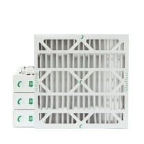 Glasfloss ZL 20x20x4 MERV 10 Pleated AC Furnace Air Filters. Box of 4. Exact Size: 19-1/2 x 19-1/2 x 3-3/4