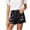 Z76 Black, variant on Mifsaly Girls Casual Denim Shorts Kids Distressed Ripped Pull-On Jeans with Pockets
