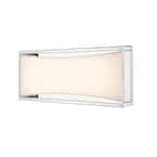 Baden 24 in. 2-Light 12-Watt Chrome Integrated LED Vanity Light Bar