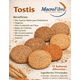 thumbnail image 2 of Galleta Tostis Salvado Canela Macrofibra Integral sin Azucar Vegano Macrobiotico E Integral 3 Botes c/15 Pzas, 2 of 7