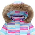 thumbnail image 6 of ATOGUTA Snow Sets Kids 2-Piece Ski Jacket and Snowbib Snowsuit Set Windproof Waterproof Winter Outerwear Size 1T-6, Purple, 6 of 6