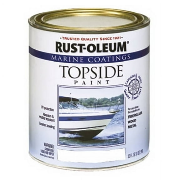 Rust-Oleum 206999 White Gloss Marine Coatings 1 qt for Multiple surfaces