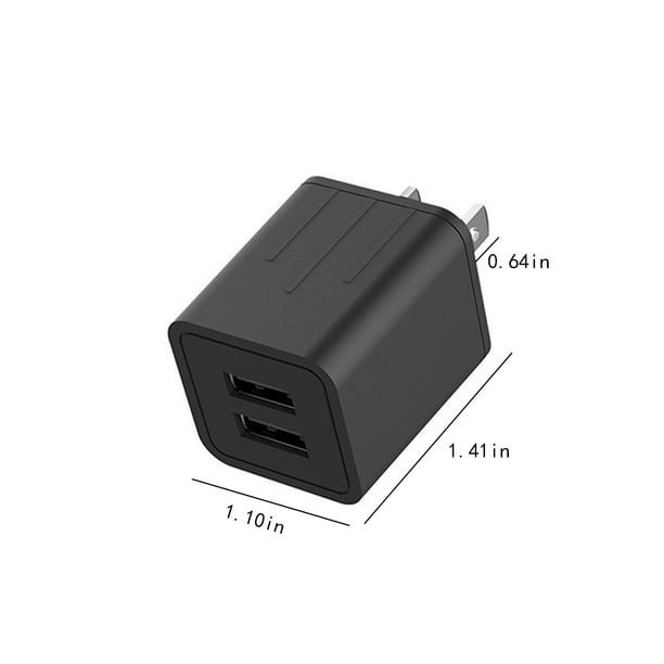 (2 Pack) USB Mural Chargeur Secteur 5V 1A Adaptateur Universel Prise  Compatible