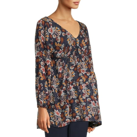 

Romantic Gypsy Maternity Top with Long Sleeves Sizes S-XL