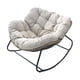 thumbnail image 4 of Mecedora Cómodo Sofá Suave Cojín Grueso Para Interior Exterior Balcón Beige, 4 of 8