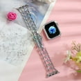 thumbnail image 6 of Aurora Resin Bands for Apple Watch 49mm 46mm 45mm 44mm 42mm 41mm 40mm 38mm, Transparent Strap with Rhinestone Case Light Glossy Bracelet Compatible with iWatch Series 10 9 8 7 6 5 4 3 2 SE Ultra, 6 of 8