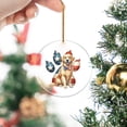 thumbnail image 2 of Patriotic Golden Retriever 4th of July Independence Paws Acrylic Round Ornament Goldens Dog Lover Gifts Idea Home Tree Decor - 02010, 2 of 4