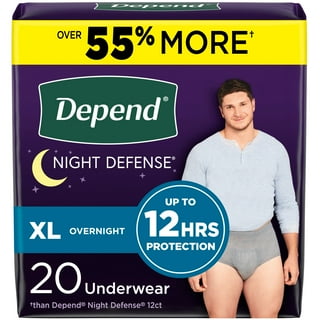 Depend Night Defense Adult Incontinence Underwear for Women, Overnight, S,  Blush, 16Ct 