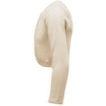 thumbnail image 3 of Cyndeelee Girls Long Sleeve Beaded Sequin Scallop Trim Bolero Cotton Shrug Cardigan (Bone, 5/6), 3 of 5