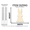 thumbnail image 2 of Unfinished Sitting Bunny Shape | Easter | DIY Craft Cutout 7" / 1/2", 2 of 3