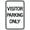 Color 2770, variant on Visitor Parking Only Parking Signs Metal Sign Tin Sign 8x12 Inch - Caution Safety Warning Security Signs Indoor & Outdoor Signs for Home, Office, Work