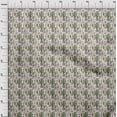 thumbnail image 4 of oneOone Rayon Green Fabric Cactus Sewing Craft Projects Fabric Prints By Yard 56 Inch Wide, 4 of 5
