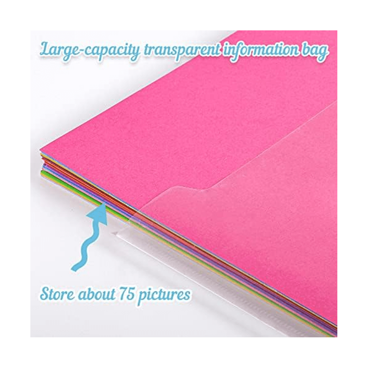 30 Piece Scrapbook Paper Storage Box, with Adhesive Index Labels Craft Paper Storage for Vinyl Paper File Photos