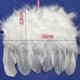thumbnail image 5 of Alas de ángel colgantes de plumas compatibles con árbol de Navidad blanco Vintage 10 piezas, kaili Sencillez, 5 of 5