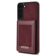 thumbnail image 3 of Case for Samsung Galaxy S21 FE, Premium PU Leather with Credit Card Holder Wallet Cover Stand RFID Blocking Cell Accessories for Samsung Galaxy S21 FE Cases for Men Women - Winered, 3 of 10