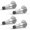 Polished Chrome, variant on Mega Handles Knurled Baseboard Door Stopper - Heavy Duty Door Stoppers for Bottom of Door, Zinc Alloy Door Stops with Rubber Tip