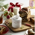 thumbnail image 5 of Butter Bell® Crock – Antique White Linen Ceramic Butter Holder with Lid, Keeper for Spreadable Butter, 5 of 12
