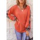thumbnail image 2 of ABPHQTO Top térmico waffle con muesca delantera malva para mujer, 2 of 5