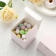 thumbnail image 2 of Efavormart 100 pcs of 3x3x3 Blush Favor Candy Box for Candy Treat Gift Wrap Box Party Favor Boxes for Bridal Shower Wedding Party, 2 of 10