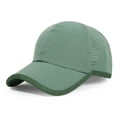 thumbnail image 3 of Lightweight Quick Dry Baseball Cap for Men Women, Breathable Outdoor Sports Hat, Adjustable Comfort Casual Sun Cap, Headwear for Running, Camping, Walking, Travel and Daily UV Protection Green, 3 of 7