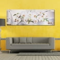 thumbnail image 2 of 16X47" Blanc Moderne Abstrait Magnolia Fleur Art Mural Impression Toile Décor à la Maison (Sans Cadre), 2 of 5