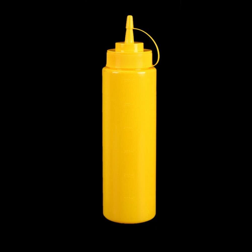 Plastic Squeeze Bottle with Cap, Leakproof Sauce Bottle Reusable Spice